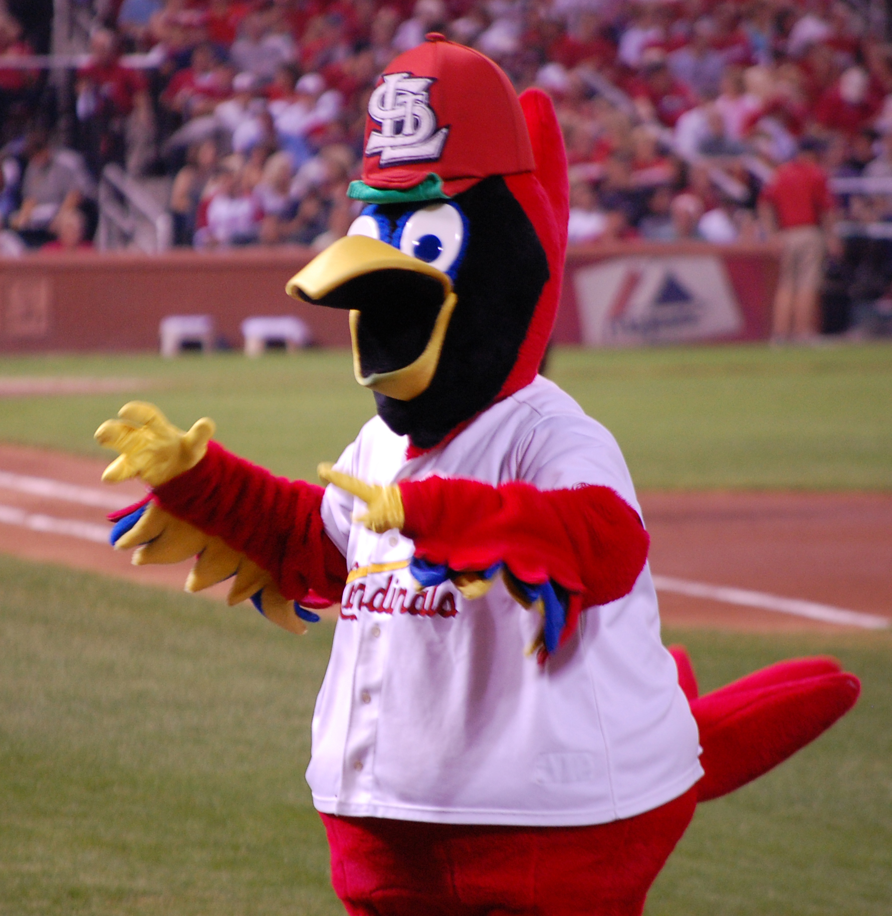 Fredbird Team girls carry the All-Star logo for the 2009 All-Star